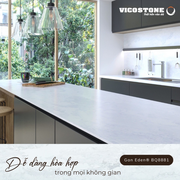 Lựa chọn đá bàn bếp cho gia đình cần đảm bảo các yếu tố chất lượng, giá cả và phù hợp với không gian