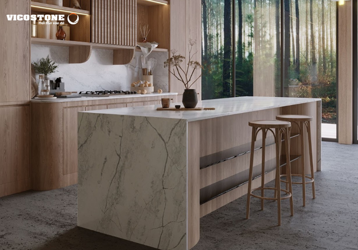 Để đảm bảo một không gian sống hài hòa, gia chủ nên ưu tiên các phương án thết kế tách biệt hai khu vực bếp và nhà vệ sinh hoặc sử dụng các giải pháp hóa giải phù hợp