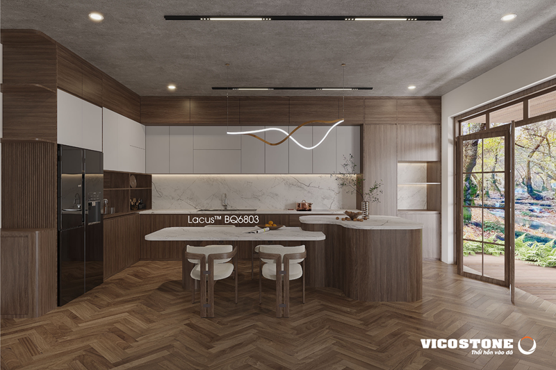 Phong cách thiết kế hiện đại tổ chức không gian đơn giản, tiện nghi, phù hợp với nhịp sống năng động.