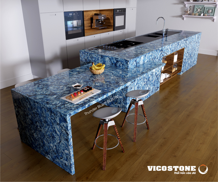 mặt bàn bếp đá nhân tạo