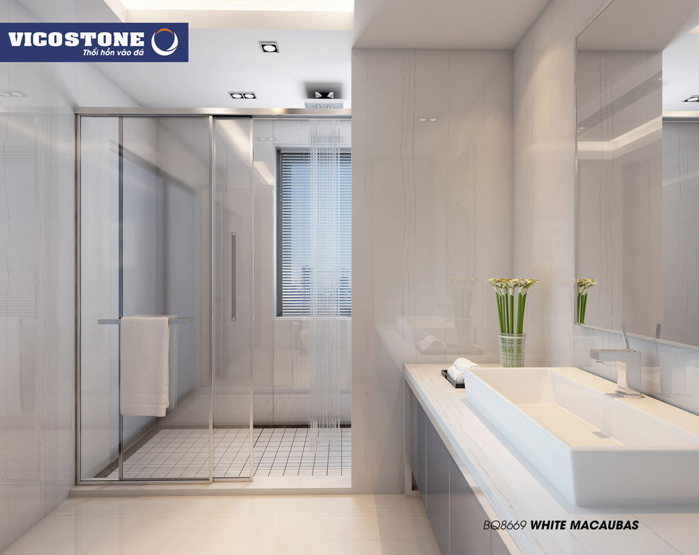 Mẫu đá VICOSTONE WHITE MACAUBAS BQ8669