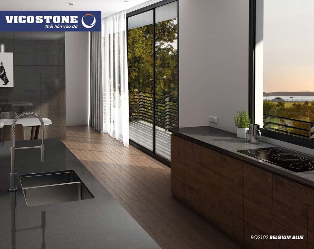 Mẫu đá VICOSTONE BELGIUM BLUE BQ2102