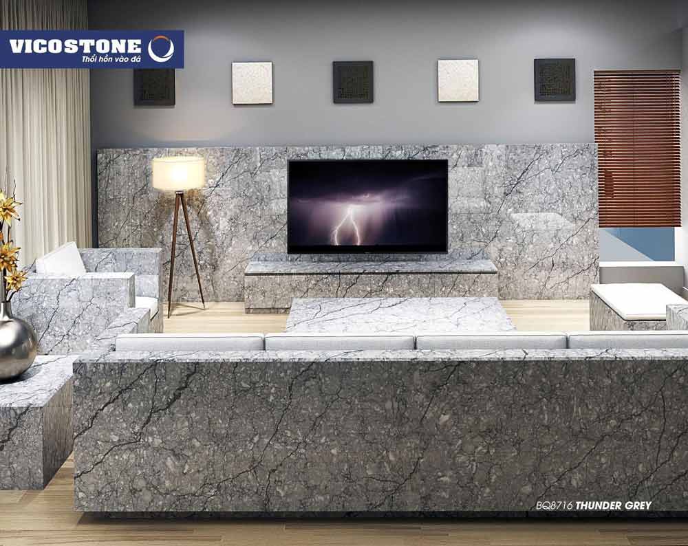 Mã đá VICOSTONE THUNDER GREY BQ 8716