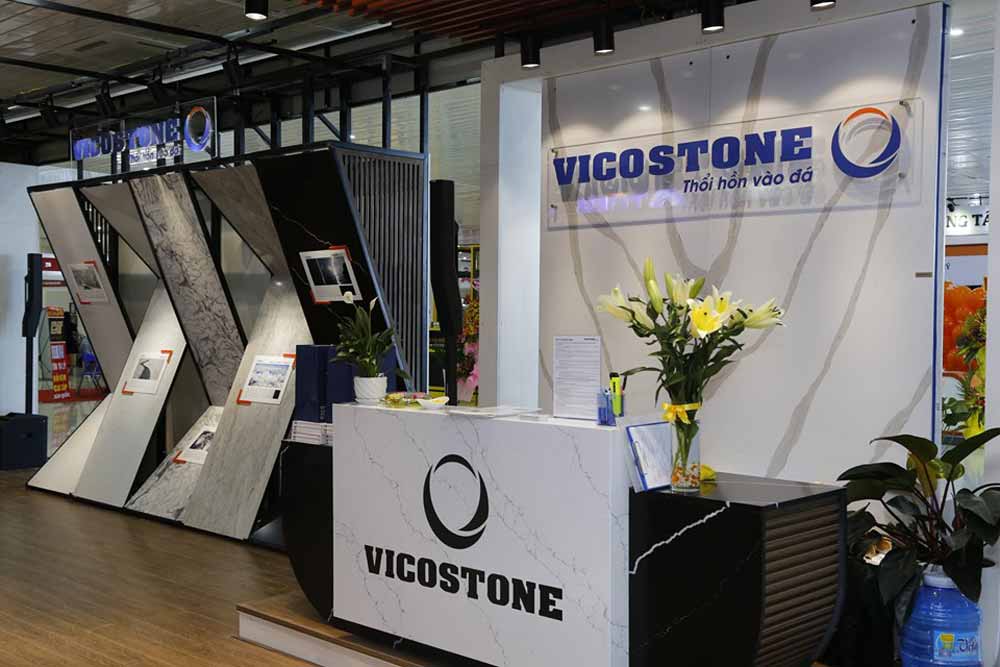 Showroom trưng bày sản phẩm đá nhân tạo gốc thạch anh VICOSTONE 