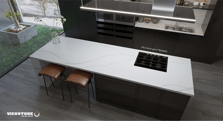 đá bàn bếp nhân tạo VICOSTONE Michelangelo BQ8836